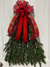 Load image into Gallery viewer, W-071-6.  Christmas Tree Wreath Red and White berry Blast. (Sold)
