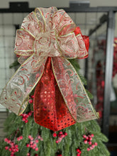 Load image into Gallery viewer, W-071-2.  Christmas Tree Wreath on a UITC board with Red berries
