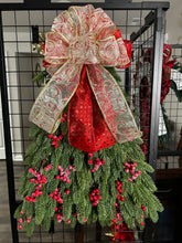 Load image into Gallery viewer, W-071-2.  Christmas Tree Wreath on a UITC board with Red berries
