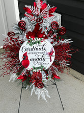 Load image into Gallery viewer, W-064.  Cardinals Appear When Angles are Near wreath
