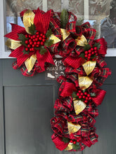 Load image into Gallery viewer, W-069-3.  Red and Green Candy Cane Land Wreath (Consignment)
