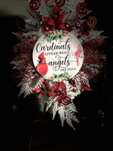 Load image into Gallery viewer, W-064.  Cardinals Appear When Angles are Near wreath
