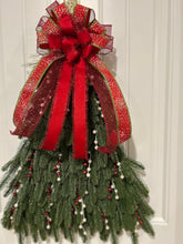 Load image into Gallery viewer, W-071-6.  Christmas Tree Wreath Red and White berry Blast. (Sold)
