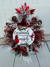 Load image into Gallery viewer, W-064.  Cardinals Appear When Angles are Near wreath
